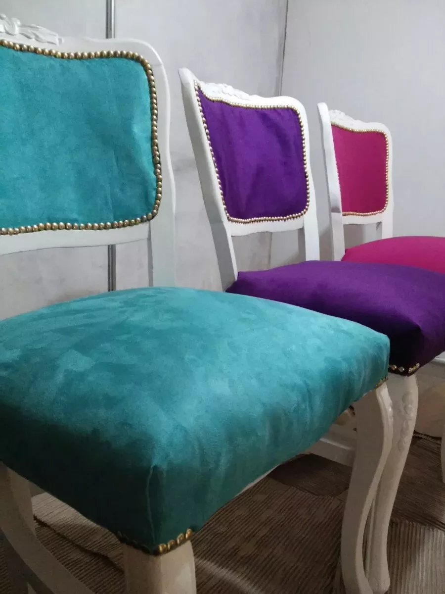 Luis Restauradas Estilo En VintageTapis Sillas Deco Xv Frances ARL34c5jq
