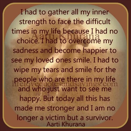 I Had To Gather All My Inner Strength I Had To Gather All My Inner Strength