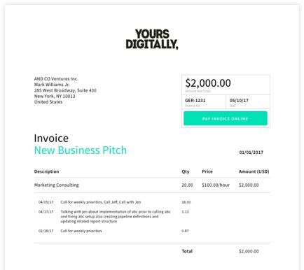 free online invoicing software
