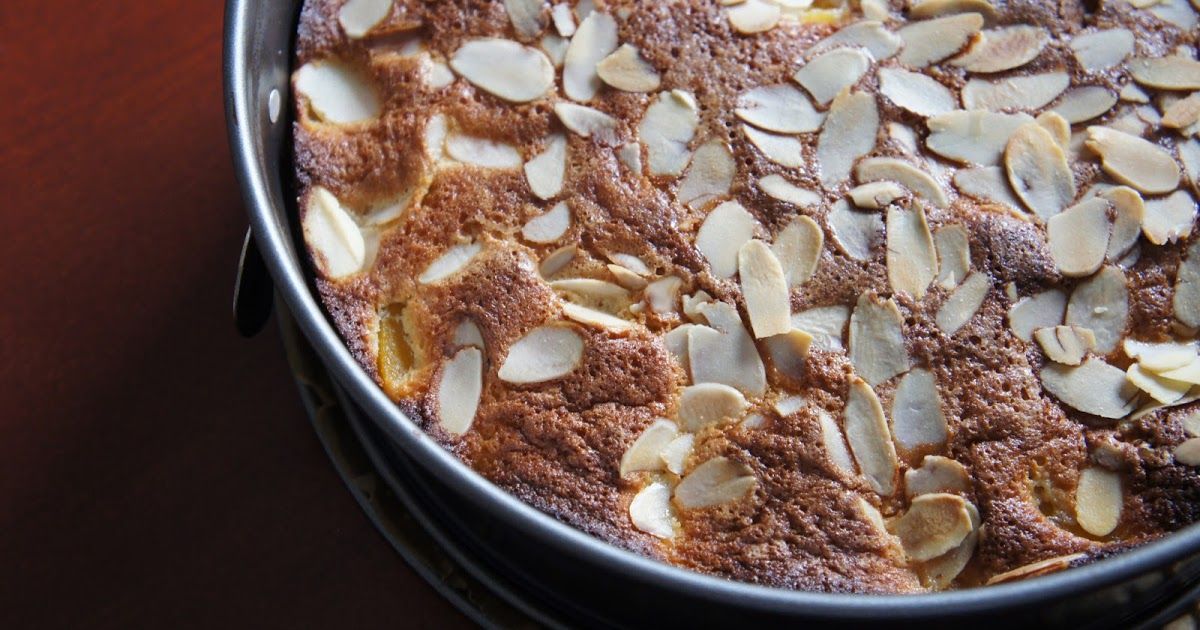 REZEPT: Mandel-Pfirsich-Kuchen | Kuchen mit pfirsich ...