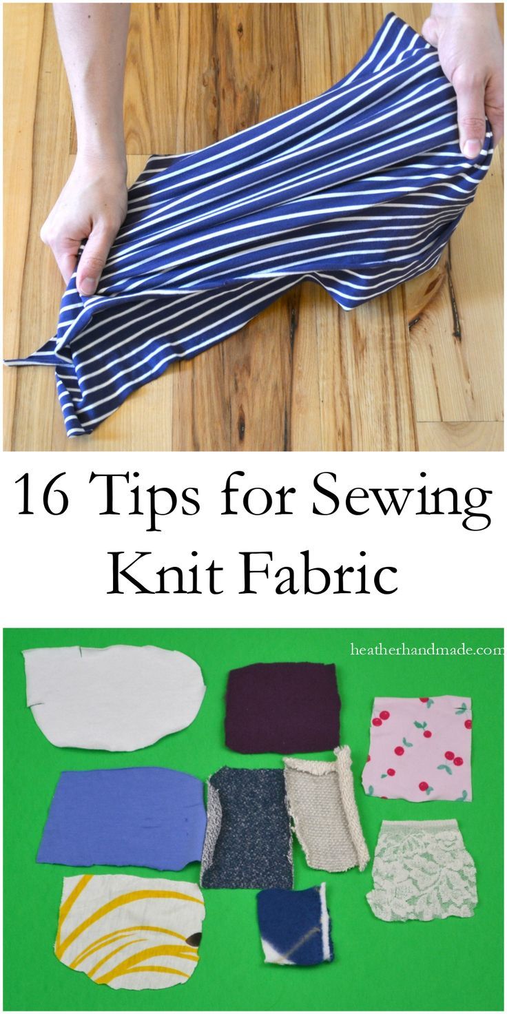 Download Sewing knit fabric can be a little intimidating unless you know some simple tips … | Sewing ...