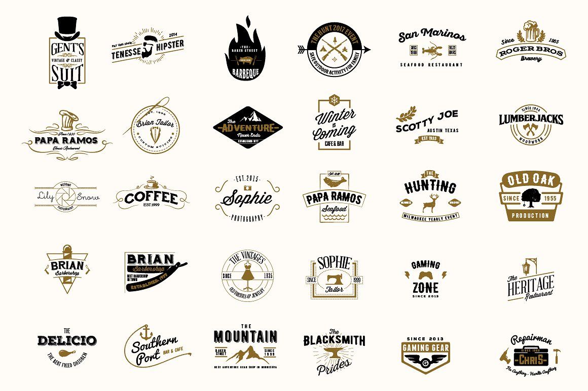 Rustic And Rad Camping Icons Vintage Camping Camp Logo