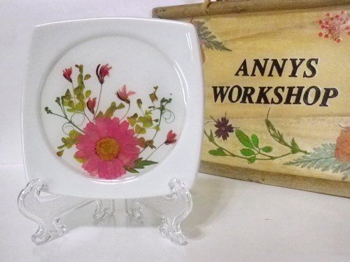 anny s workshop手作押花杯墊 典雅的壓花杯墊 是杯墊也是家居擺飾 1組2個 anny s workshop 杯墊 pinkoi resin crafts handmade coasters crafts