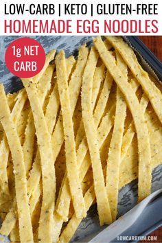 Keto Noodles Recipe for Low Carb Egg Noodles