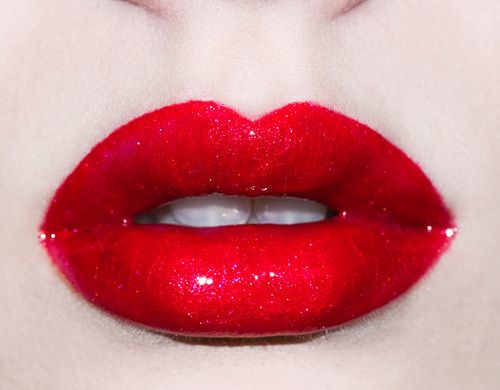 makeup inspiration red glossy