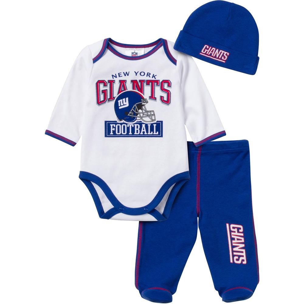 Baby Giants Fan 3 Piece Outfit Long sleeve bodysuit, Team apparel