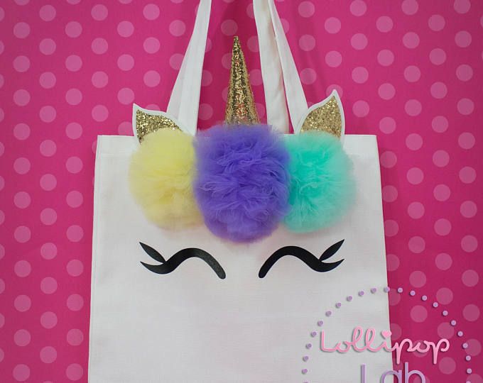 Pequeña bolsa de unicornio / con nombre, totalizador, unicornio, regalo de cumpleaños, cumpleaños Unicornio, unicornio fiesta, regalo, unicornio, decoración, bolso de totalizador del unicornio.
