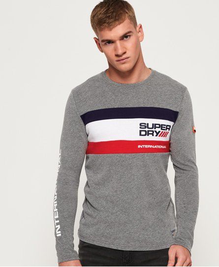 Superdry Mens Trophy Graphic Long Sleeved T-Shirt Superdry Mens Trophy Graphic Long Sleeved T-Shirt