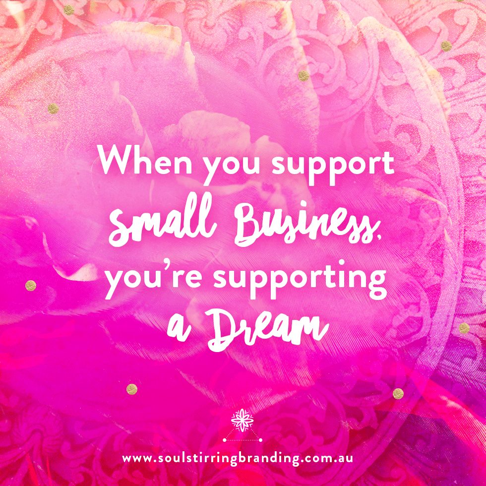 Inspirational Quote Design by Soul Stirring Branding ♥ When you support