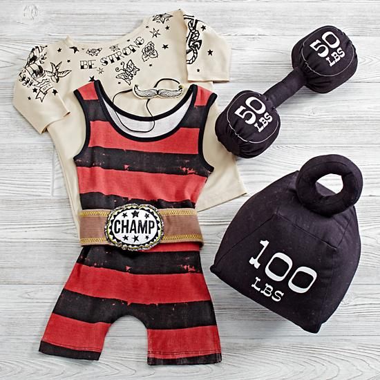 baby strongman costume