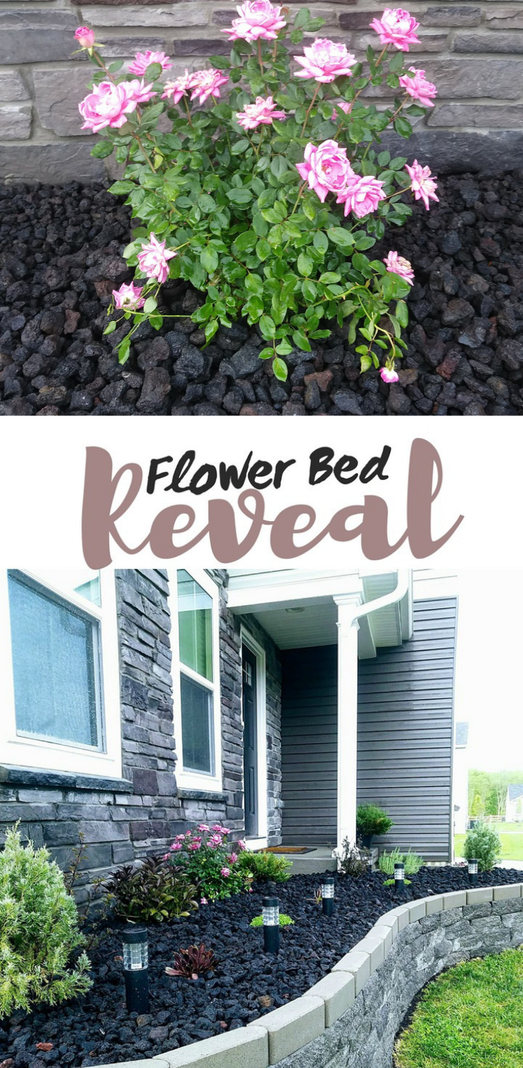 Front Yard Flower Bed Makeover To Add Curb Appeal With Lava Rock And A Stone Block Retaining Wall F Garden Front Of House Flower Beds Landscaping With Rocks front yard flower bed makeover to add curb appeal with lava rock and a stone block retaining wall f garden front of house flower beds landscaping with rocks on front yard beds id=62168