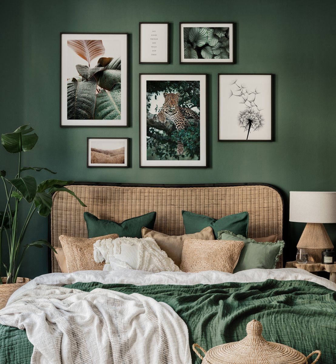 Posters animal et affiches foncé Sage Bedroom bedroom vert bedroom, interior, la | botaniques decor dans Home green chambre