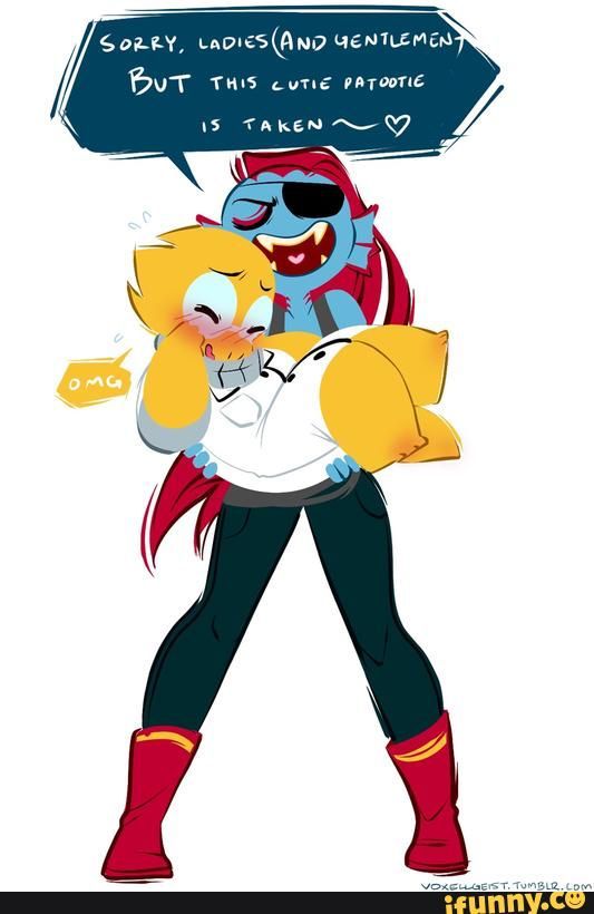 Undyne X Alphy's Fan Art