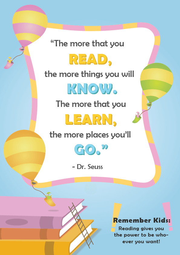 Dr Seuss Quotes About Reading Imagine Forest Education Quotes For
