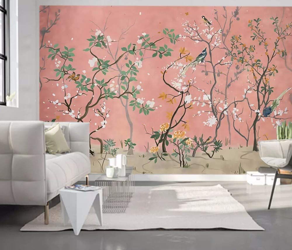 Avoir Images Papier Peint 3d Fleurs Peintes A La Main Et Fleurs D Oiseaux Dans actualisé salutations