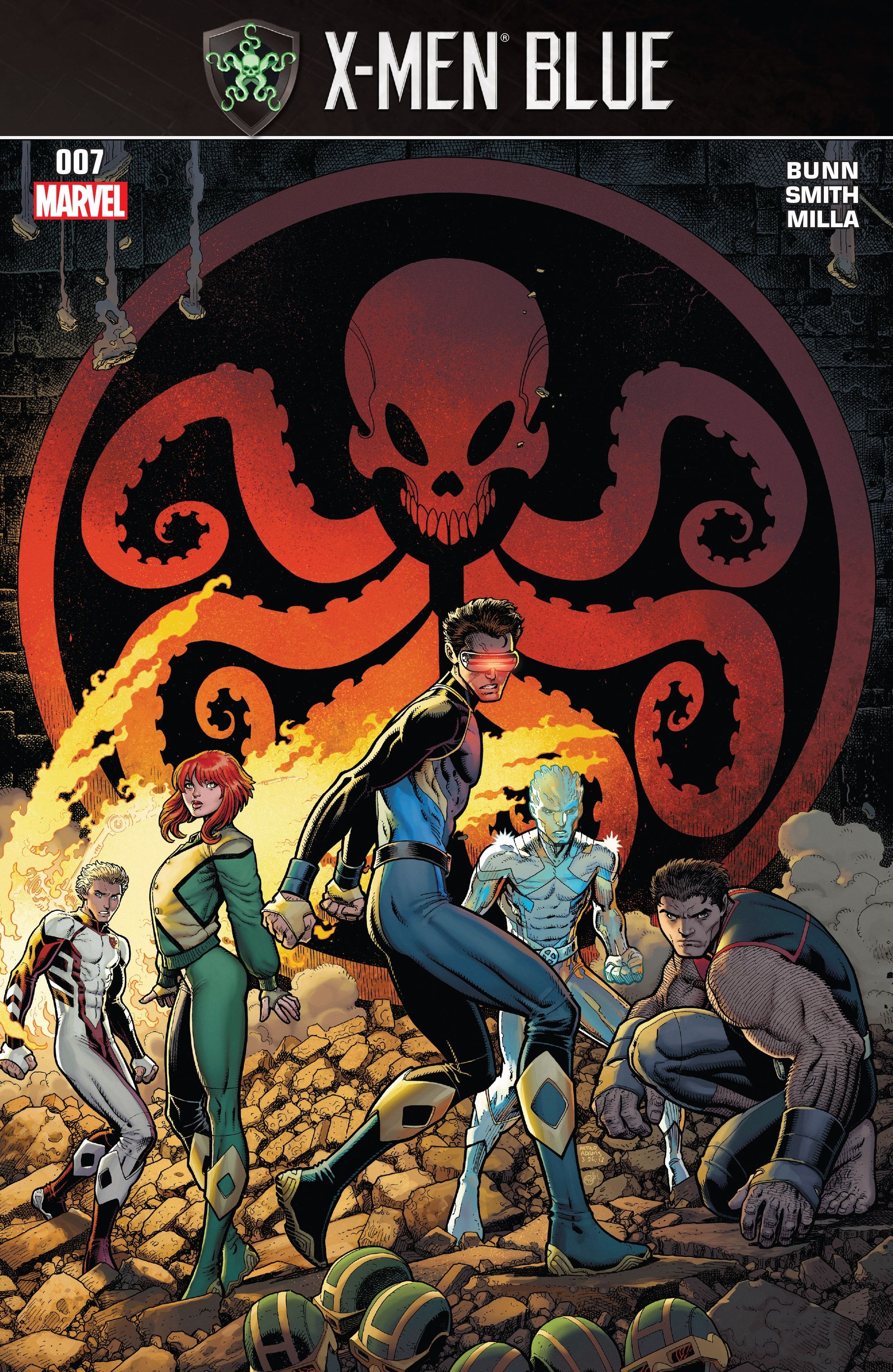 1ST PRINTING X-MEN CARD VARIANT COVER SECRET EMPIRE TIE-IN 2017 X-MEN GOLD #7