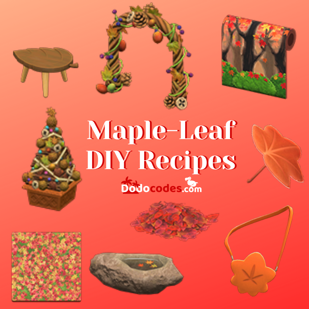 All Maple Leaf Recipes ACNH Maple Leaf Shells Diy Festival Diy all-maple-leaf-recipes-acnh-maple-leaf-shells-diy-festival-diy