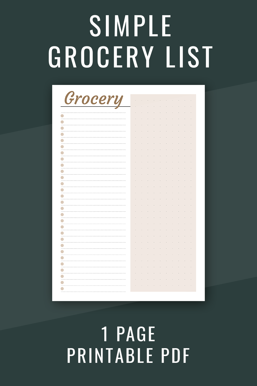 Simple Grocery List Template Free Printable PDF Printable Grocery simple-grocery-list-template-free-printable-pdf-printable-grocery