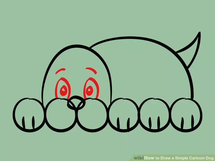 simple cartoon dog simple cartoon dog