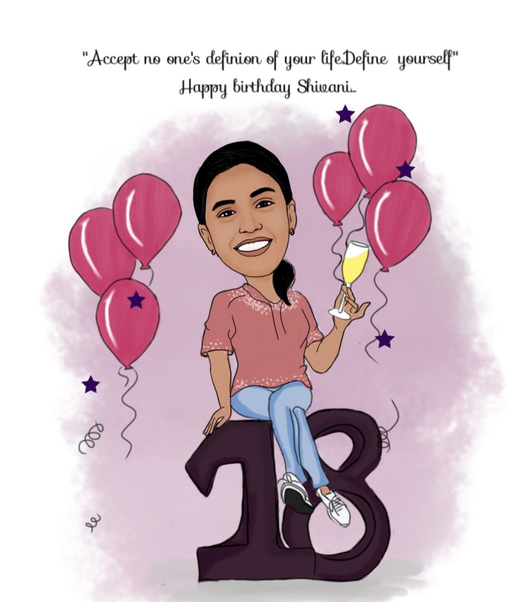 Birthday caricature Birthday Gift For Wife, Birthday Gifts For Boyfriend, It's Your Birthday, Best Birthday Gifts, Birthday Gift Ideas, Boyfriend Gifts, Girl Birthday, Caricature Gifts, Caricature Sketch
