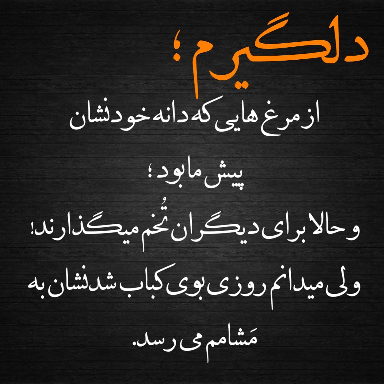 دلگیرم In 2021 Persian Quotes Feelings Quotes Quotes