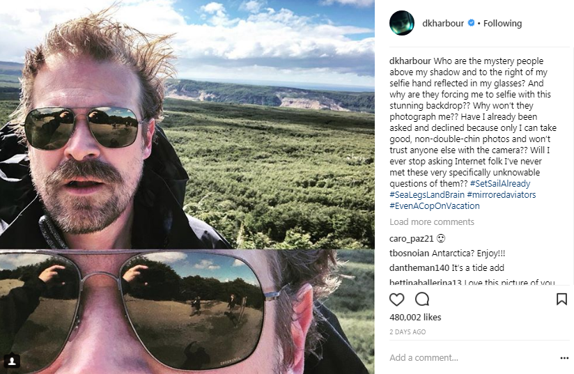 David Harbour on Instagram | Stranger, Stranger things, Joe keery