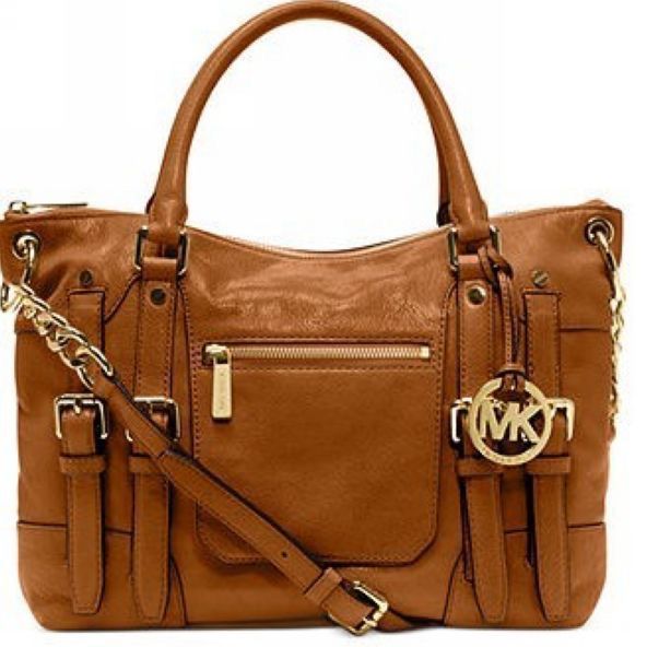Wow, Worth it!Cofortable and cheap! Michael Kors Leigh Large Brown Satchels (met afbeeldingen) | Tas, Handtassen, Tassen