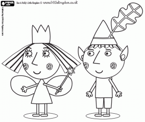 Colorear Ben Y Holly El Duende Y La Princesa Hada Ben Y Holly Páginas Para Colorear Para Imprimir Superheroes Para Colorear