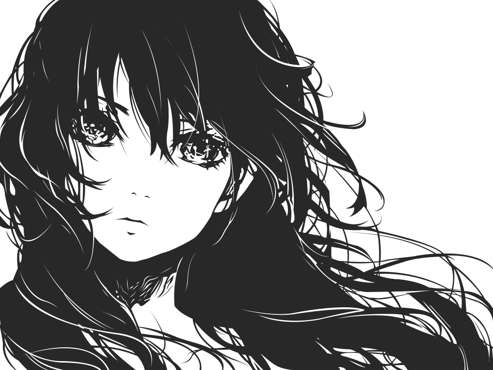 Manga Anime, Art Manga, Manga Drawing, Black Hair Anime Girl, Sad Anime Gir...