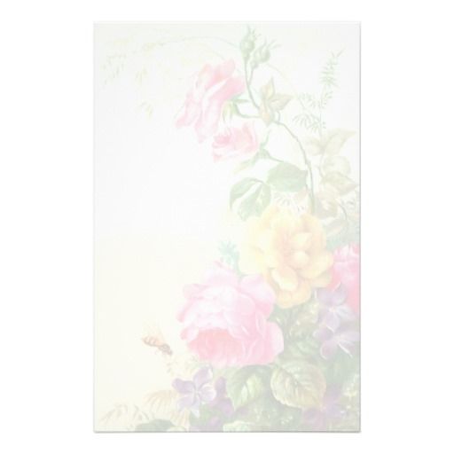 floral stationery paper
