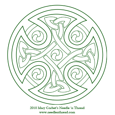 Free Hand Embroidery Pattern - Celtic Cross (and tons of other hand embroidery free patterns and techniques!) Celtic Knotwork, Celtic Symbols, Celtic Art, Celtic Cross, Hand Embroidery Patterns, Cross Stitch Embroidery, Cross Stitch Patterns, Machine Embroidery, Embroidery Designs