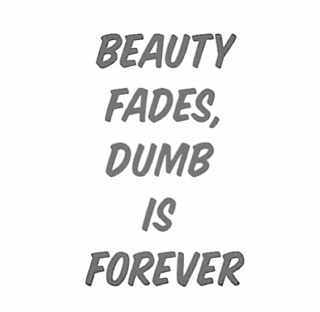 Beauty Fades Dumb Is Forever Quote ShortQuotes cc Beauty Fades Dumb Is Forever Quote ShortQuotes cc