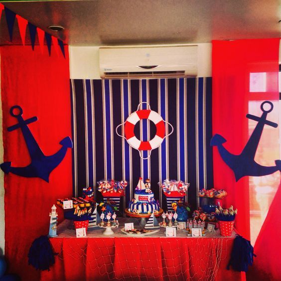 Fiesta De Marinero Para Niños Http Tutusparafiestas Com Fiesta Marinero Ninos Sailor S Party For Ch Baby Showers Marinero Fiesta Marinera Fiesta Baby Shower