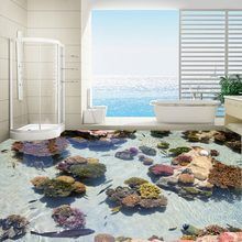 €11.38 54% de DESCUENTO|Fondo de pantalla personalizado 3D estereoscópico olas de suelo papel para pared Mural de PVC sala de estar baño suelo autoadhesivo Wallpaer|floor wallpaper|pvc wallpaperwallpaper living room - AliExpress