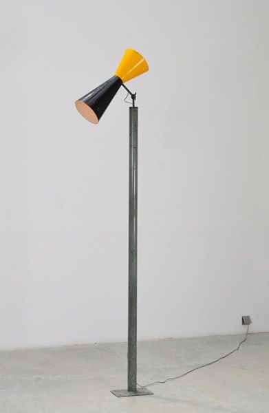 Le Corbusier Enameled Metal Lc Vii Floor Lamp From Chandigarh C1963 Retro Lighting Red Le Corbusier Enameled Metal Lc Vii, Le Corbusier Floor Lamp