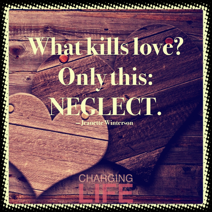Wooden Heart With The Words What Kills Love Only This Neglect