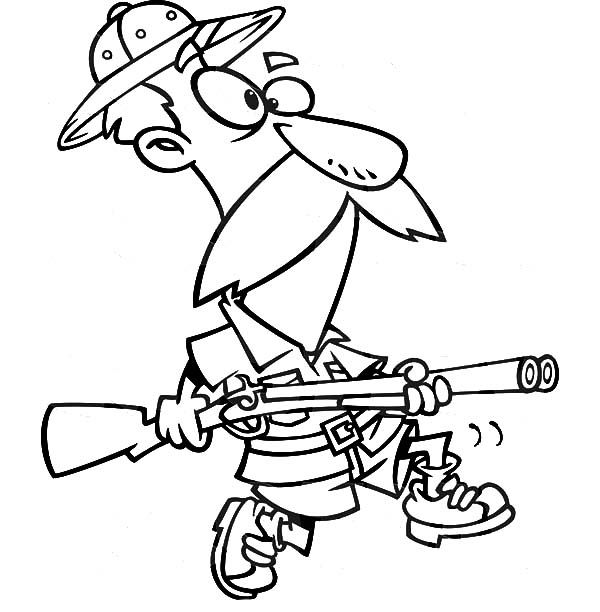 Shoot at Rabbit Hunting Coloring Pages Coloring Sky Coloring pages