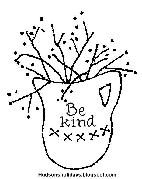 Hudson's Holidays - Designer Shirley Hudson: Freebie Friday- Be Kind berries & pitcher Embroidery Designs, Crewel Embroidery Kits, Embroidery Needles, Hand Embroidery Patterns, Embroidery Projects, Cross Stitch Embroidery, Machine Embroidery, Vintage Embroidery, Embroidery Blanks