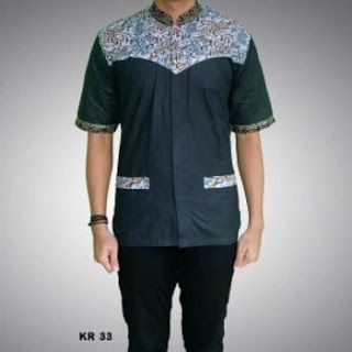 Baju Koko Batik Kombinasi Polos Lengan Panjang dan Pendek Baju Koko Batik Kombinasi Polos Lengan Panjang dan Pendek