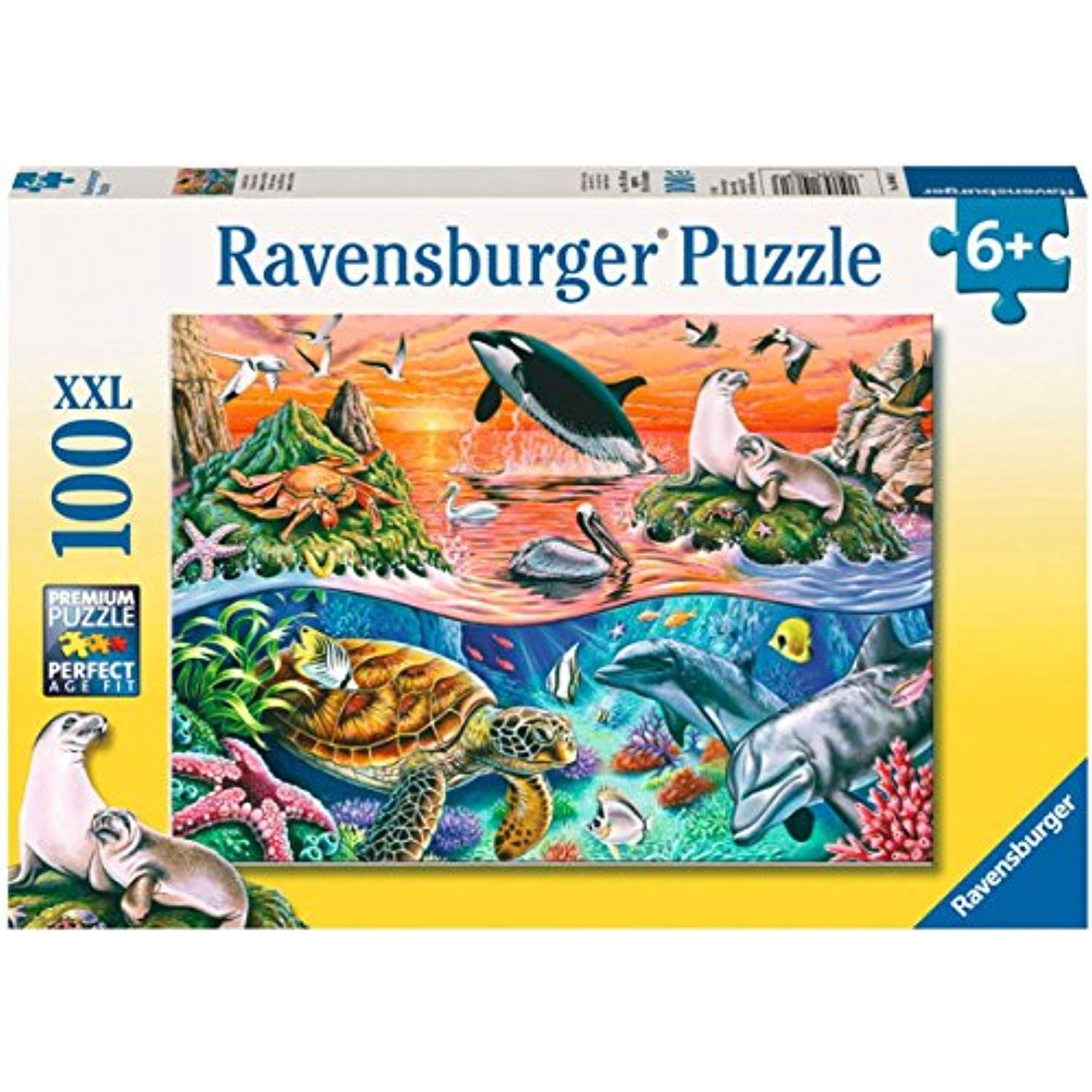Underwater Realm Giant Floor Puzzle 60 Piece Jigsaw Cardboard