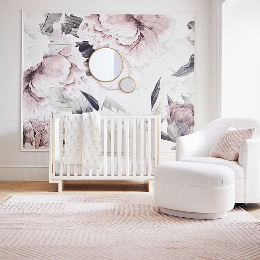 Faye Rug Baby Girl Nursery Room Wallpaper - Girl Nursery Wallpaper Accent Wall Faye Rug Baby Girl Nursery Room Wallpaper - Girl Nursery Wallpaper Accent Wall