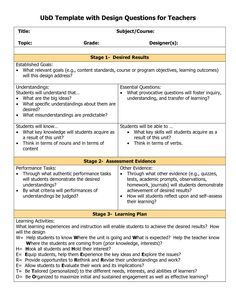 Understanding By Design Page Template Doc Understanding By Design Template Setting Instructional Outcomes Understanding B Understanding By Design Page Template Doc Understanding By Design Template Setting Instructional Outcomes Understanding B