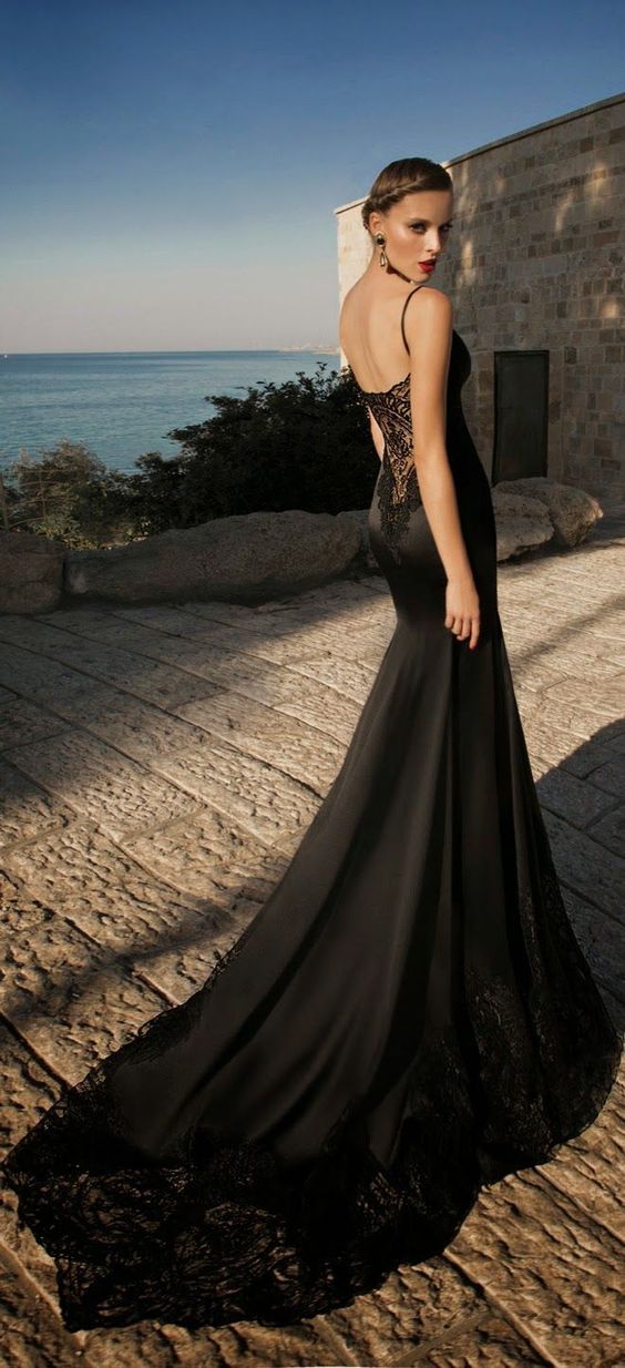 hermosos vestidos negros para novias | alta costura | pinterest