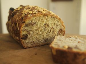 Receta de pan integral de avena y miel