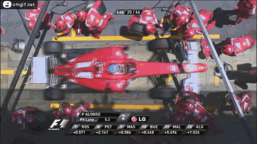 Formula 1 pit stop gif — photo 1