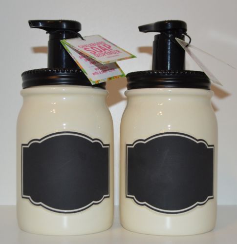 2 bath body works mason jar chalkboard soap dispenser lotion pump mason jar soap dispenser bath and body works