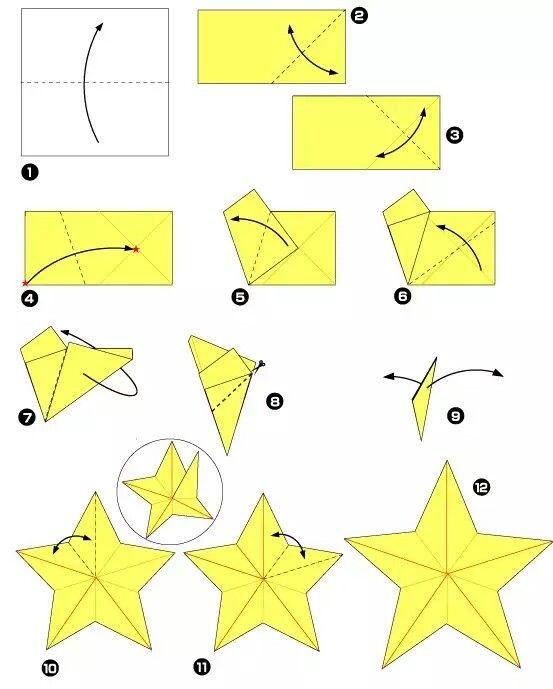 Como Hacer Una Estrella De Papel Grande Paso A Paso Cositasconmesh Estrellas De Papel Estrellas De Papel Navidad Artesanias De Navidad Diy