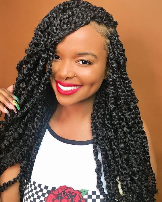 24 Inch Passion Twist Hair Water Wave Crochet Braids Hair Synthetic