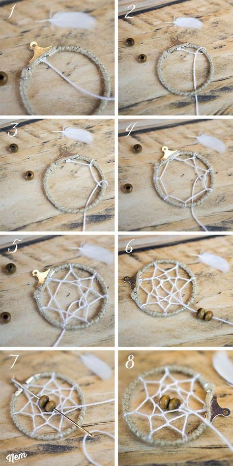Comment fabriquer faire attrapeur accroche rêve son propre dreamcatcher? #traumfängerbasteln