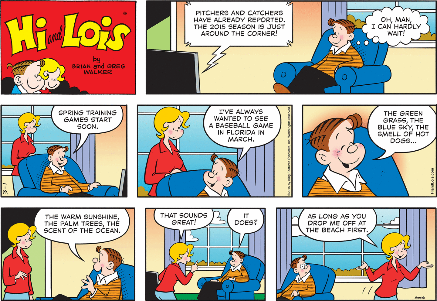 Hi and Lois The cast of Hi and Lois, this classic American comic strip, p.....